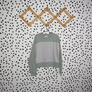 Athletic Works Green Color Block Boys Pullover Sweatshirt